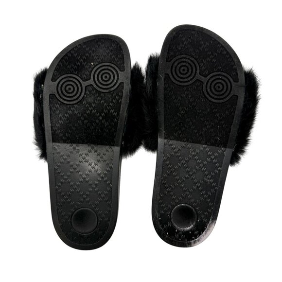 Chase & Chloe Black jeweled sandal slides - Size 7.5 - Picture 4 of 6